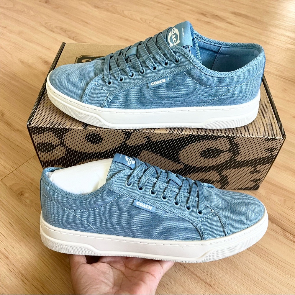 Coach Canvas Sneaker Bluebell Women 8.5 US B # CAS55 - Picture 2 of 11